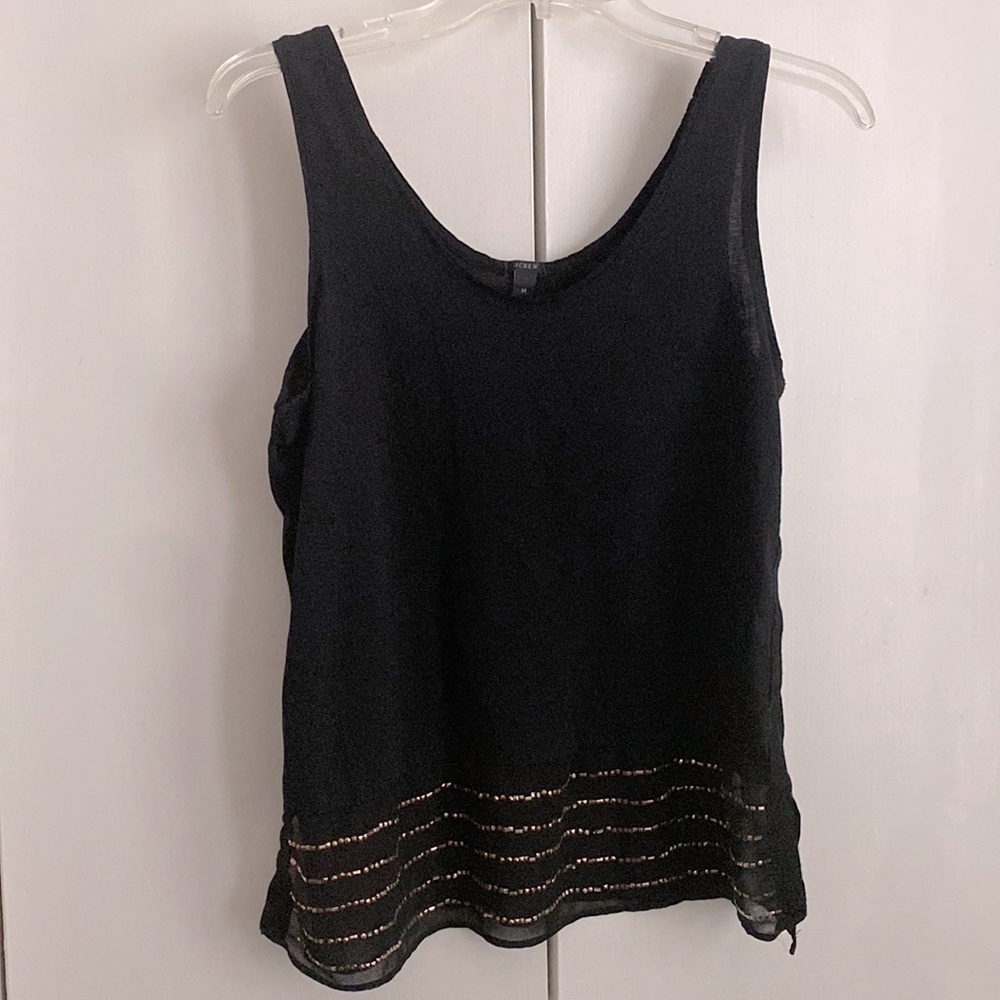 J. Crew beaded trim top